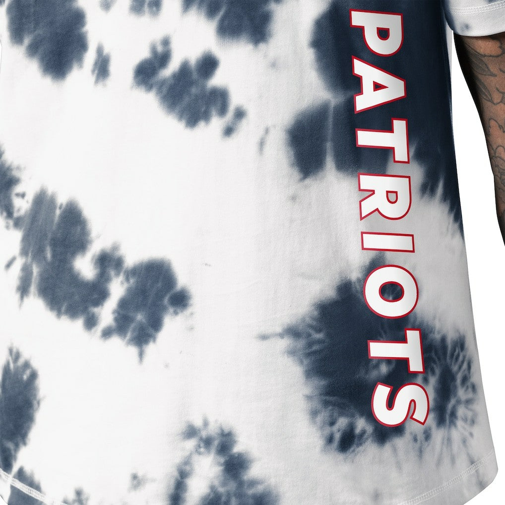 New England Patriots MSX by Michael Strahan Freestyle Tie-Dye T-Shirt - Navy - NFL