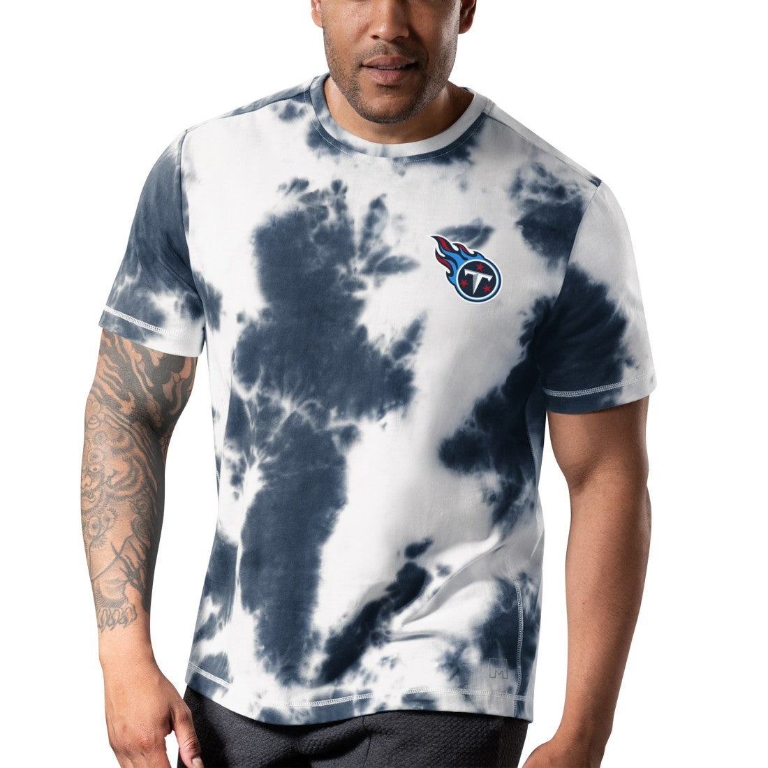 Tennessee Titans MSX by Michael Strahan Freestyle Tie-Dye T-Shirt - Navy - NFL