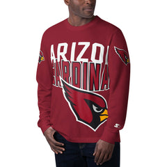 Arizona Cardinals Starter Clutch Hit Long Sleeve T-Shirt - Cardinal - NFL
