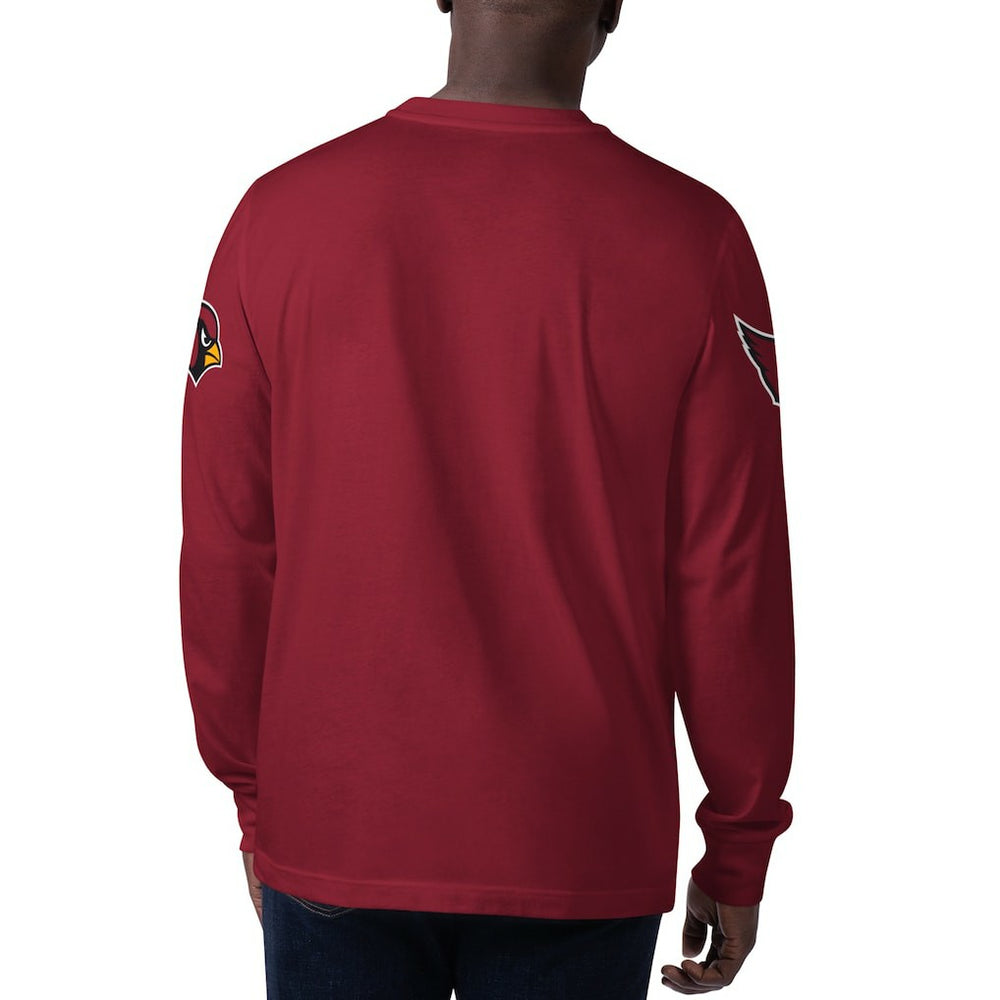 Arizona Cardinals Starter Clutch Hit Long Sleeve T-Shirt - Cardinal - NFL