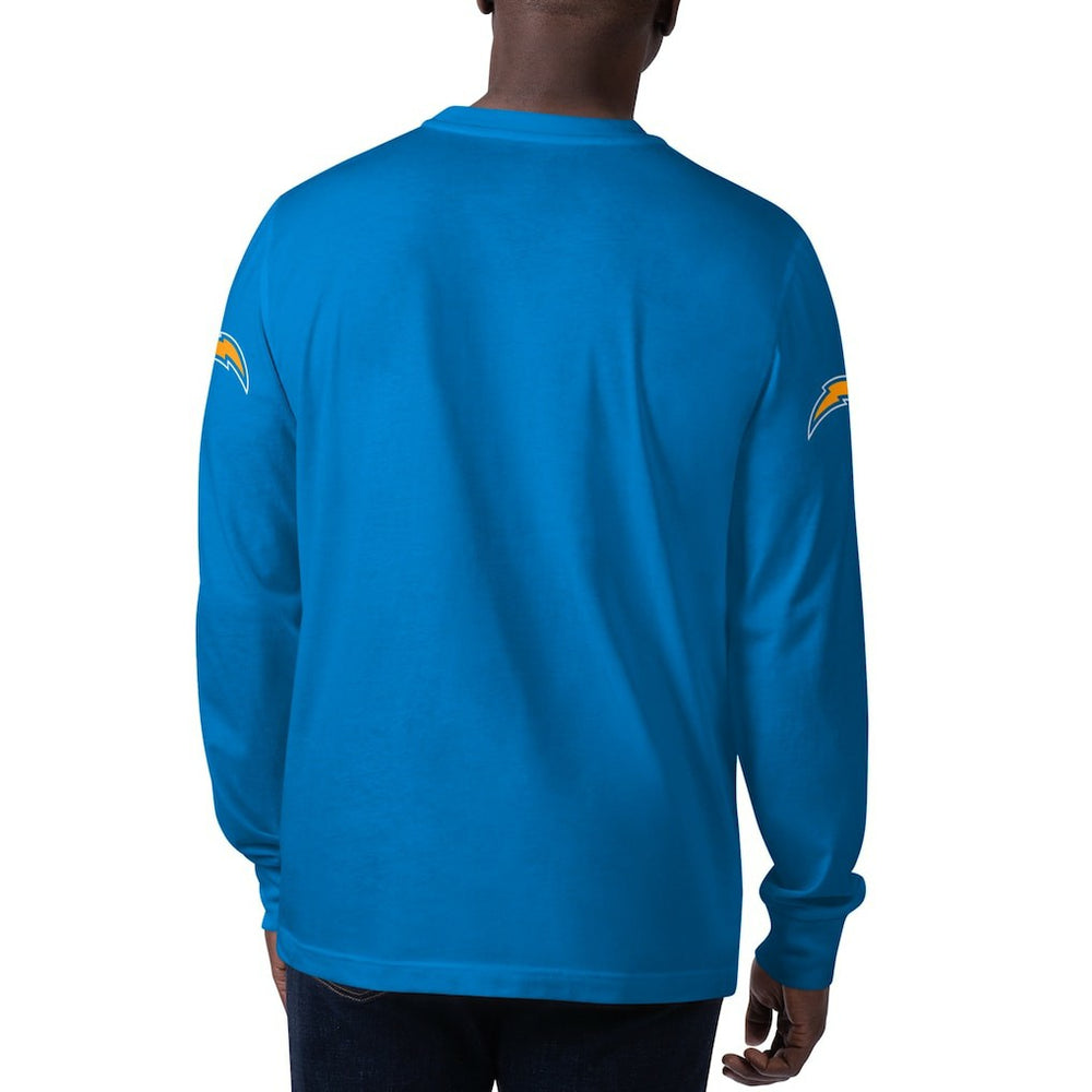 Los Angeles Chargers Starter Clutch Hit Long Sleeve T-Shirt - Powder Blue - NFL