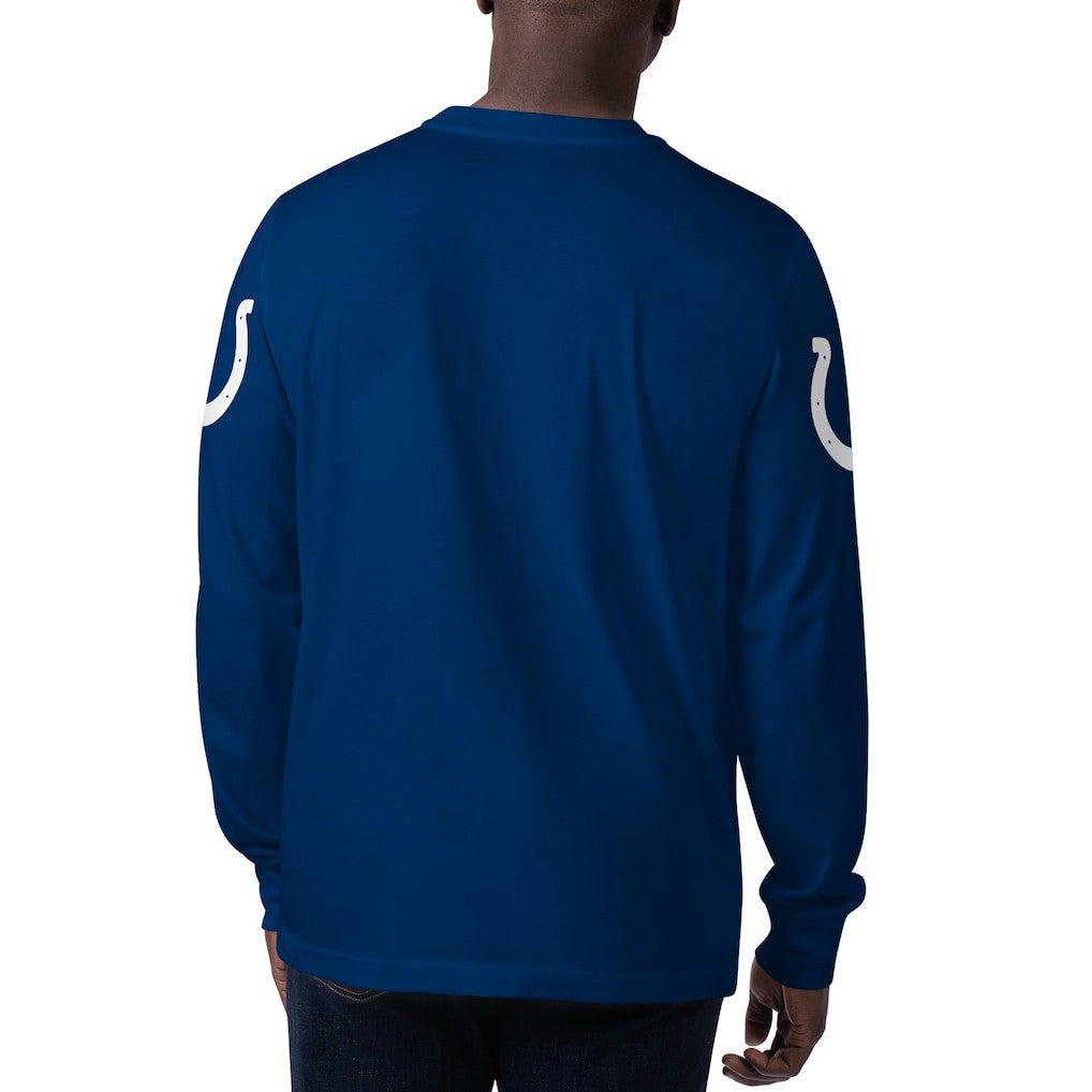 Indianapolis Colts Starter Clutch Hit Long Sleeve T-Shirt - Royal - NFL