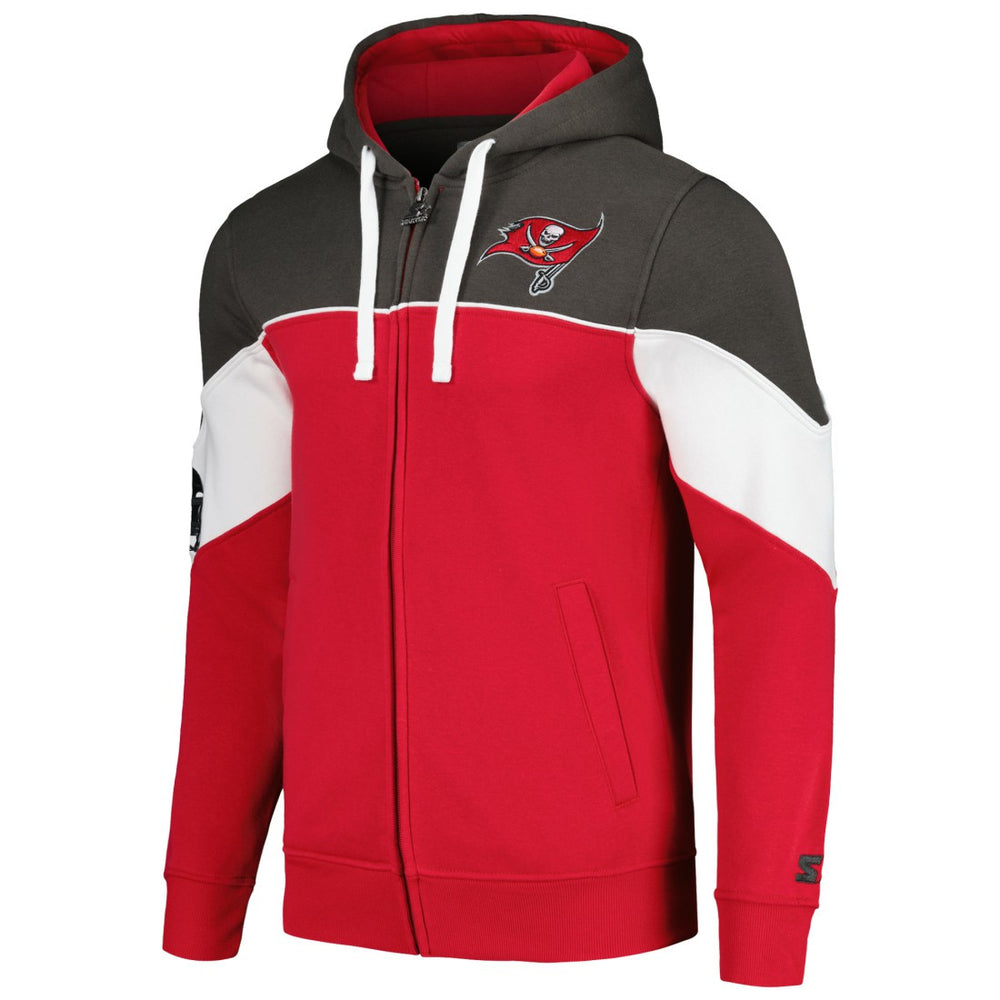 Tampa Bay Buccaneers Starter Running Back Full-Zip Hoodie - Red/Pewter - NFL