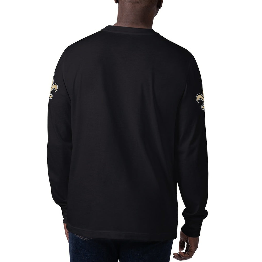 New Orleans Saints Starter Clutch Hit Long Sleeve T-Shirt - Black - NFL