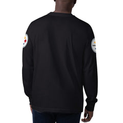 Pittsburgh Steelers Starter Clutch Hit Long Sleeve T-Shirt - Black - NFL