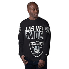 Las Vegas Raiders Starter Clutch Hit Long Sleeve T-Shirt - Black - NFL