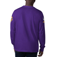 Minnesota Vikings Starter Clutch Hit Long Sleeve T-Shirt - Purple - NFL