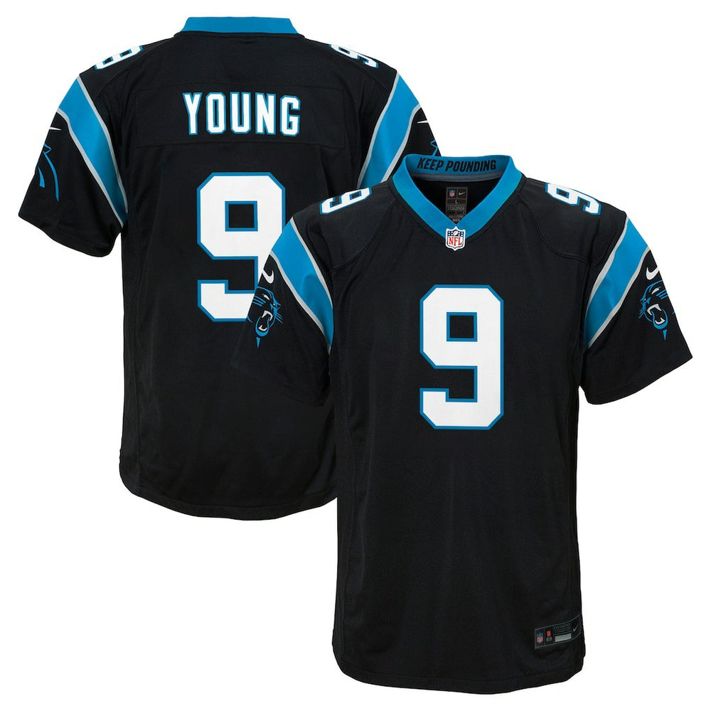 Bryce Young Carolina Panthers Youth Game Jersey - Black - Nike