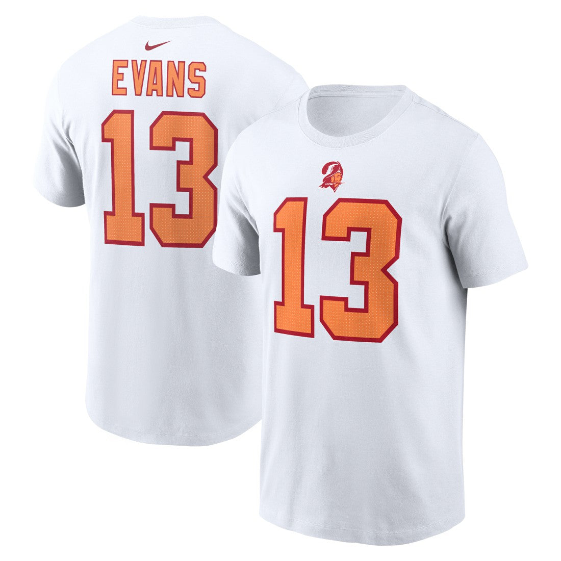 Mike Evans '76 Tampa Bay Buccaneers 50th Season Name & Number T-Shirt - White - Nike