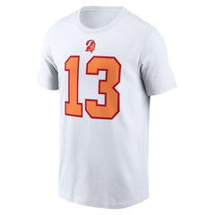 Mike Evans '76 Tampa Bay Buccaneers 50th Season Name & Number T-Shirt - White - Nike