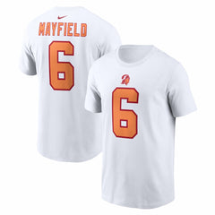Baker Mayfield '76 Tampa Bay Buccaneers 50th Season Name & Number T-Shirt - White - Nike