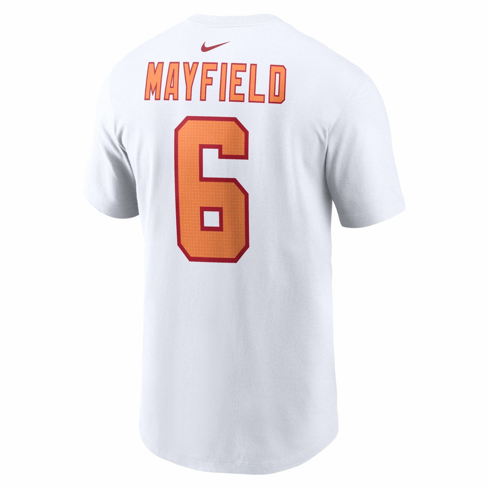 Baker Mayfield '76 Tampa Bay Buccaneers 50th Season Name & Number T-Shirt - White - Nike