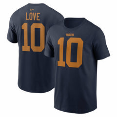 Jordan Love Green Bay Packers The 1923 Classic Name & Number T-Shirt - Navy - Nike
