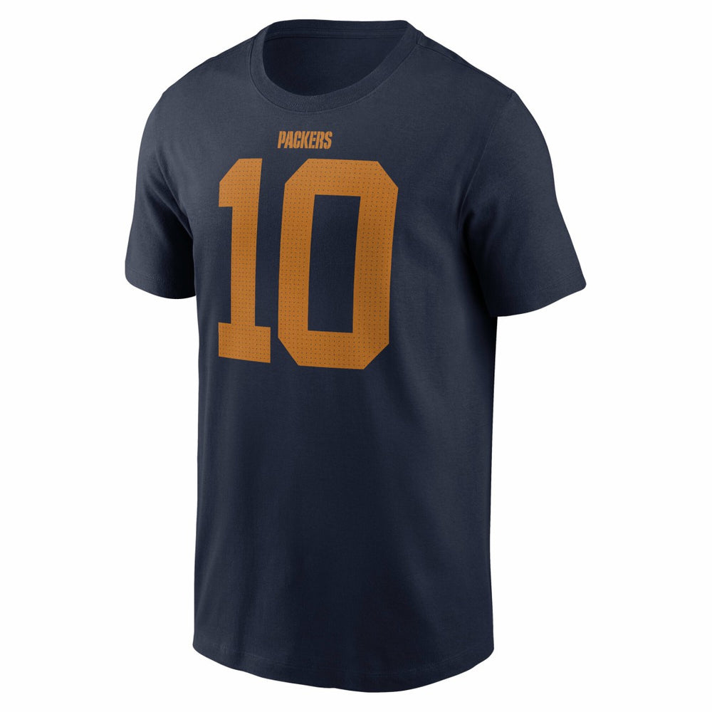 Jordan Love Green Bay Packers The 1923 Classic Name & Number T-Shirt - Navy - Nike