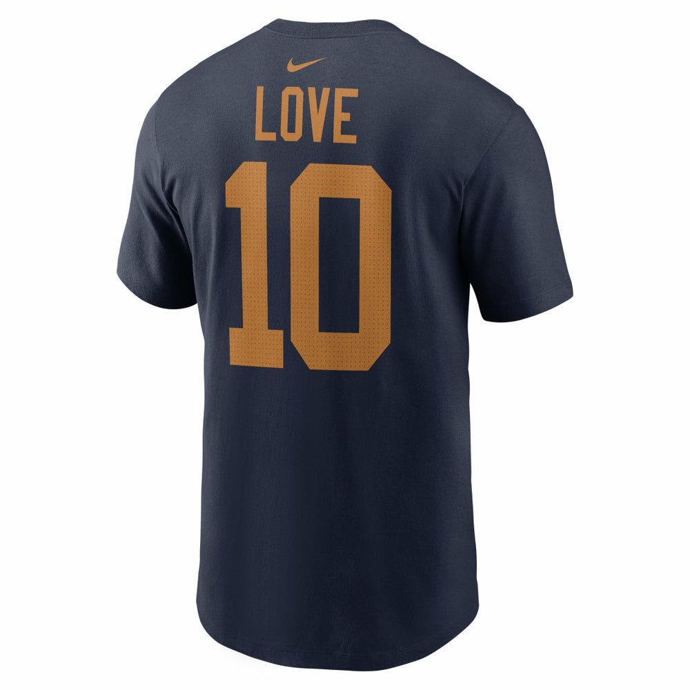 Jordan Love Green Bay Packers The 1923 Classic Name & Number T-Shirt - Navy - Nike