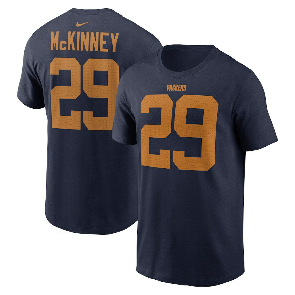 Xavier McKinney Green Bay Packers The 1923 Classic Name & Number T-Shirt - Navy - Nike