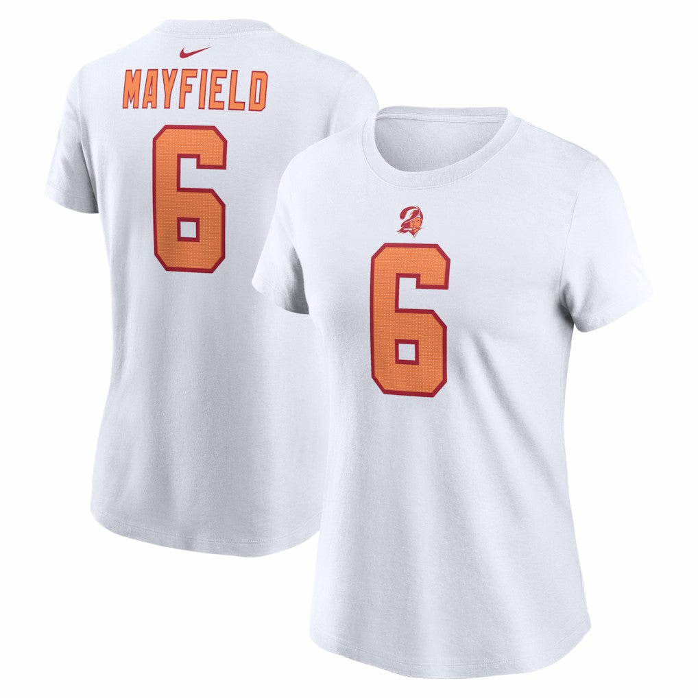 Baker Mayfield Tampa Bay Buccaneers Women's Name & Number T-Shirt - White - Nike