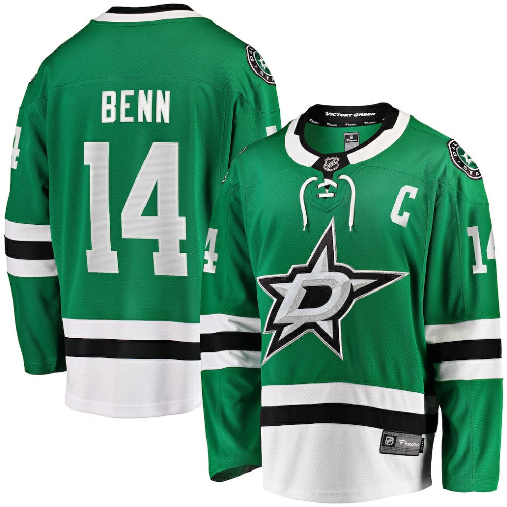 Jamie Benn Dallas Stars Fanatics Captain Patch Home Breakaway Jersey - Kelly Green | Fanatics online