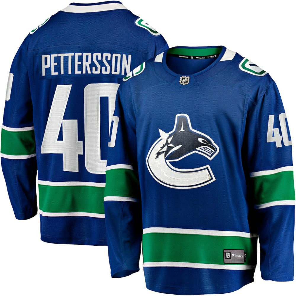 Elias Pettersson Vancouver Canucks Fanatics Home Breakaway Jersey - Blue | Fanatics Clearance