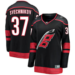 Andrei Svechnikov Carolina Hurricanes Fanatics Women's Home Breakaway Player Jersey - Black | Fanatics Clearance