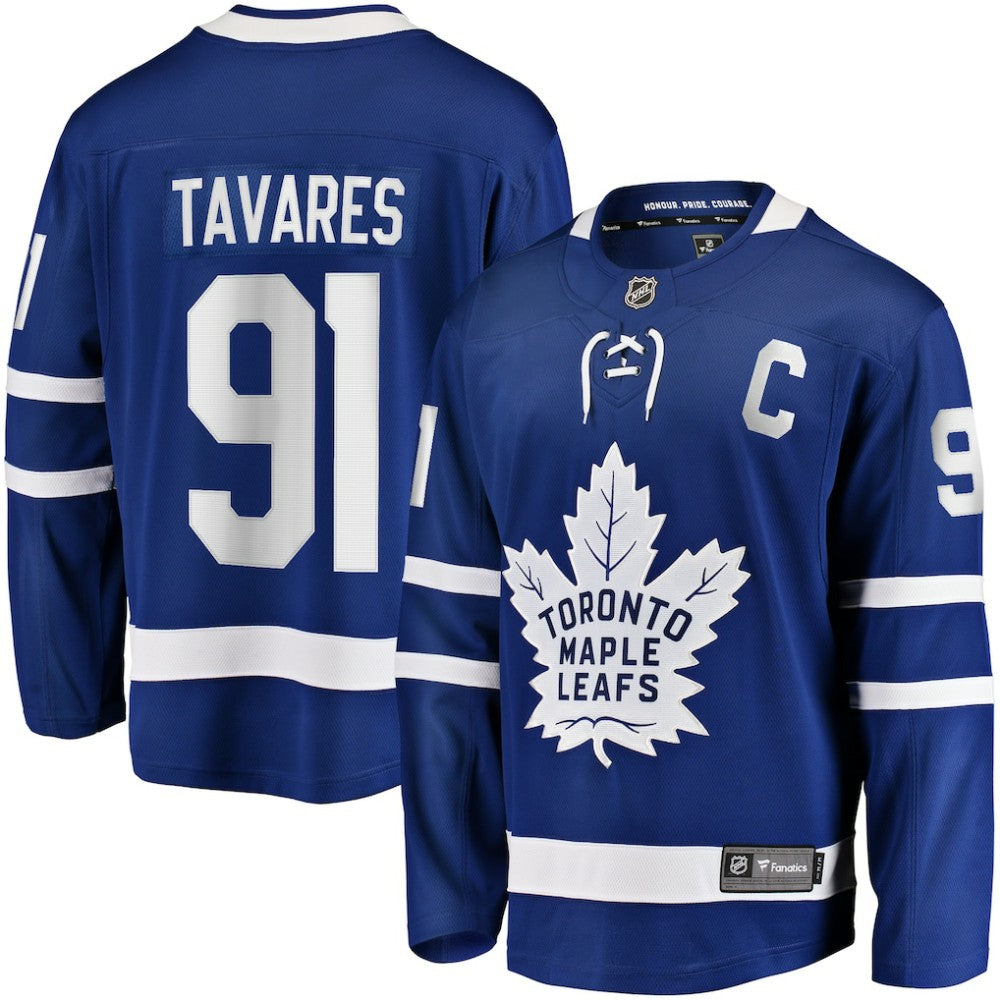 John Tavares Toronto Maple Leafs Fanatics Captain Patch Home Breakaway Jersey - Blue | Fanatics sale