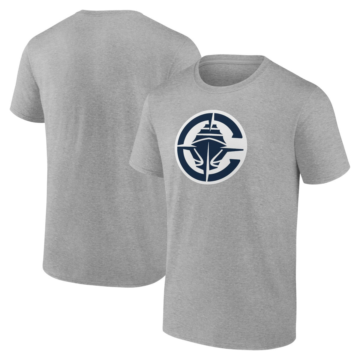 LA Clippers Primary Logo T-Shirt Heather Gray