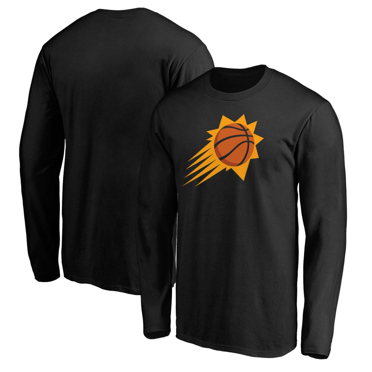 Phoenix Suns Primary Logo Long Sleeve T-Shirt Black