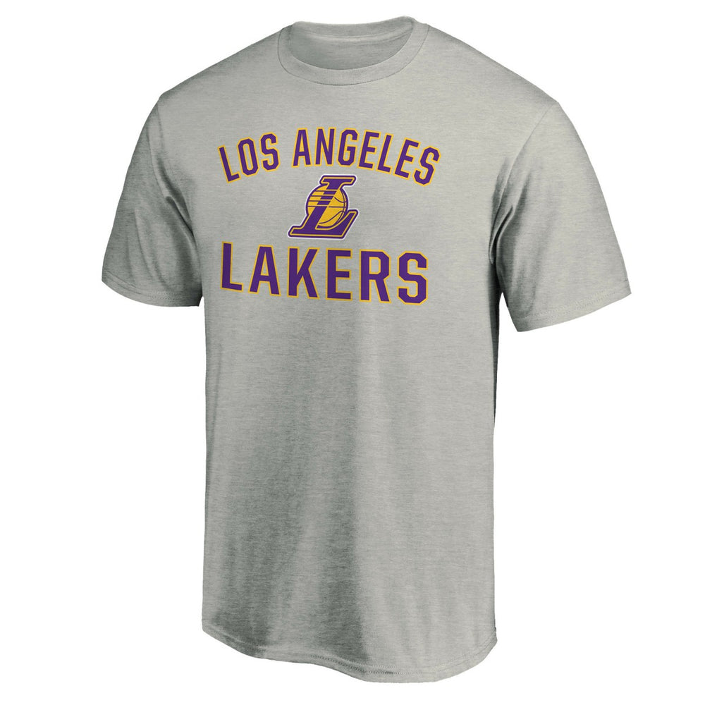 Los Angeles Lakers Victory Arch T-Shirt Heather Gray
