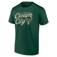 Milwaukee Bucks Hometown Collection Cream City T-Shirt Hunter Green