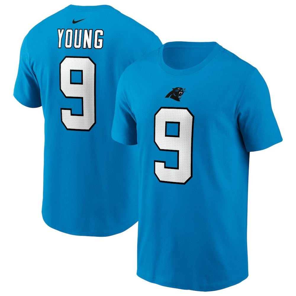Bryce Young Carolina Panthers Player Name & Number T-Shirt - Blue - Nike