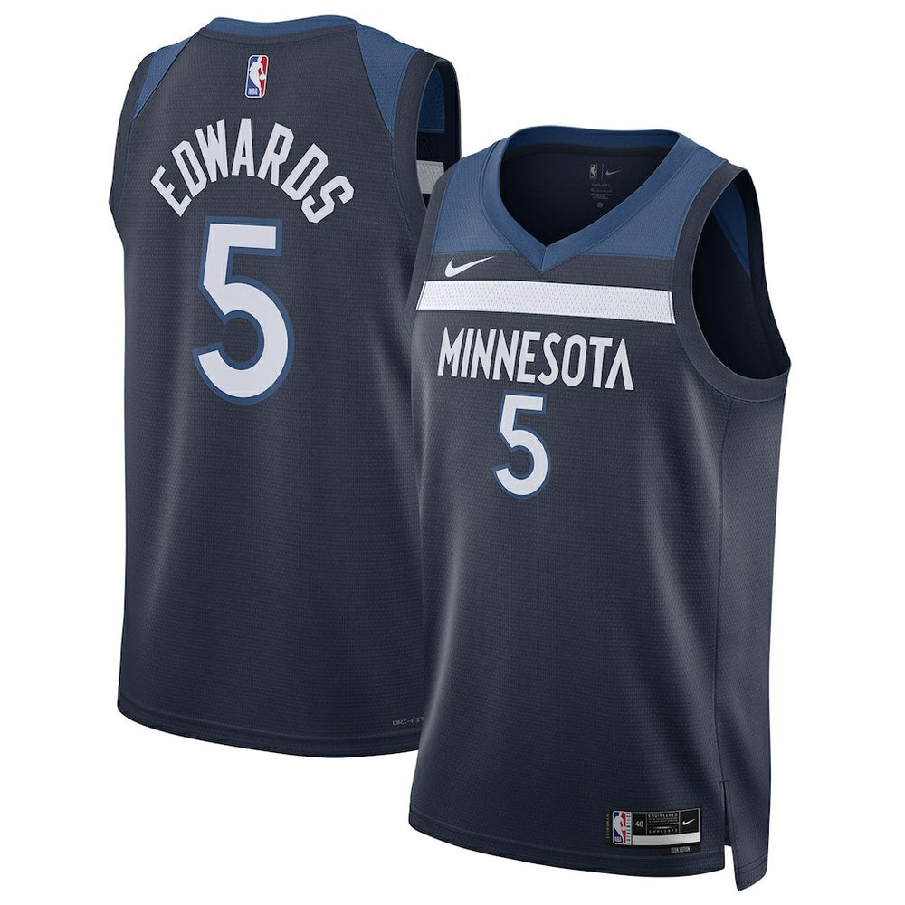 Nike Anthony Edwards Minnesota Timberwolves Unisex Swingman Jersey Icon Edition Navy