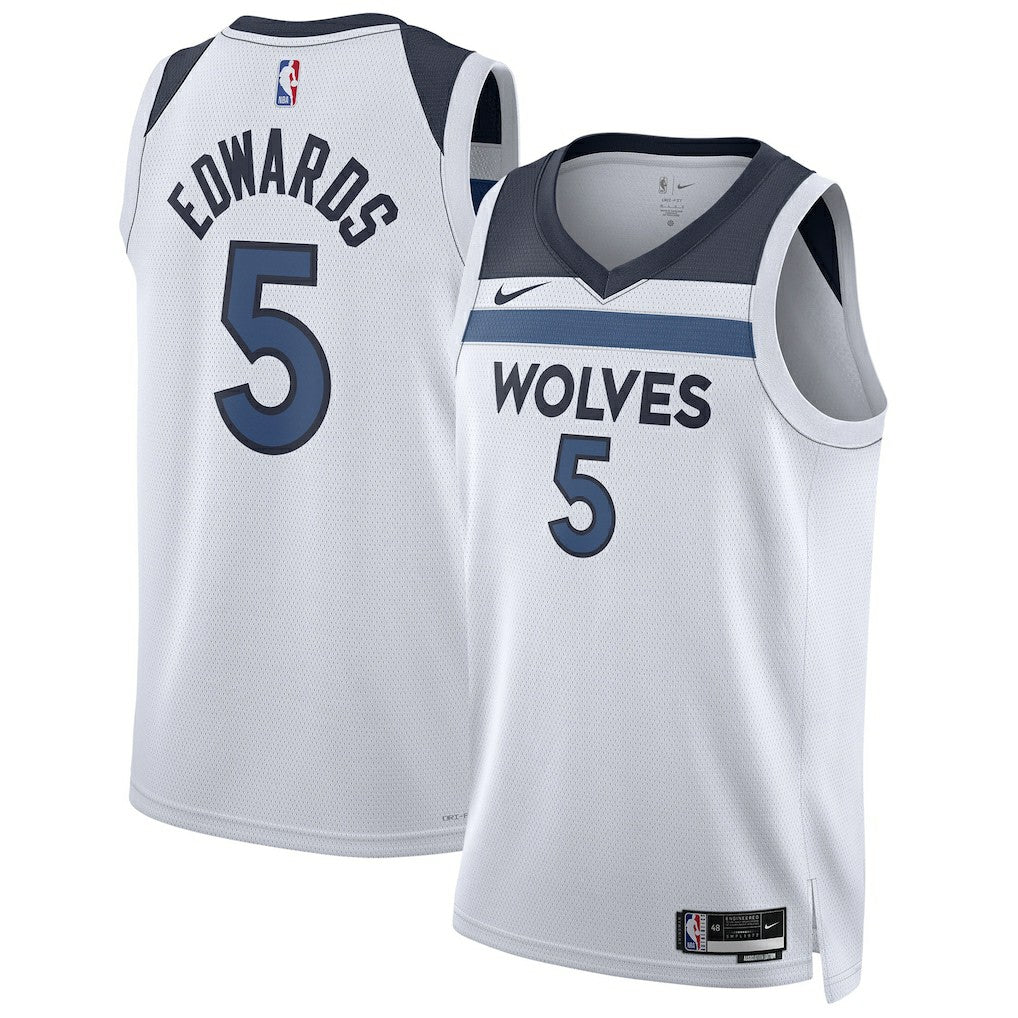 Nike Anthony Edwards Minnesota Timberwolves Unisex Swingman Jersey Association Edition White