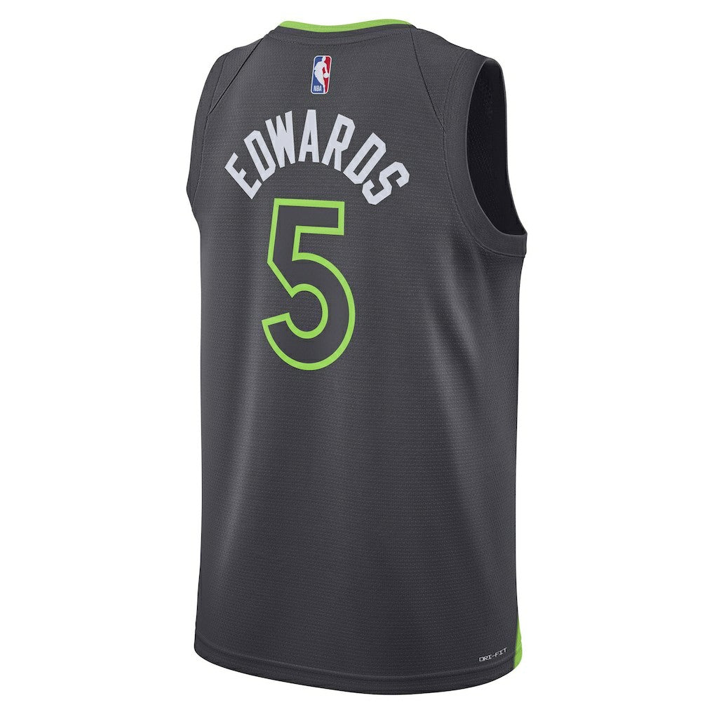 Anthony Edwards Minnesota Timberwolves Jordan Brand Unisex Swingman Jersey Statement Edition Charcoal