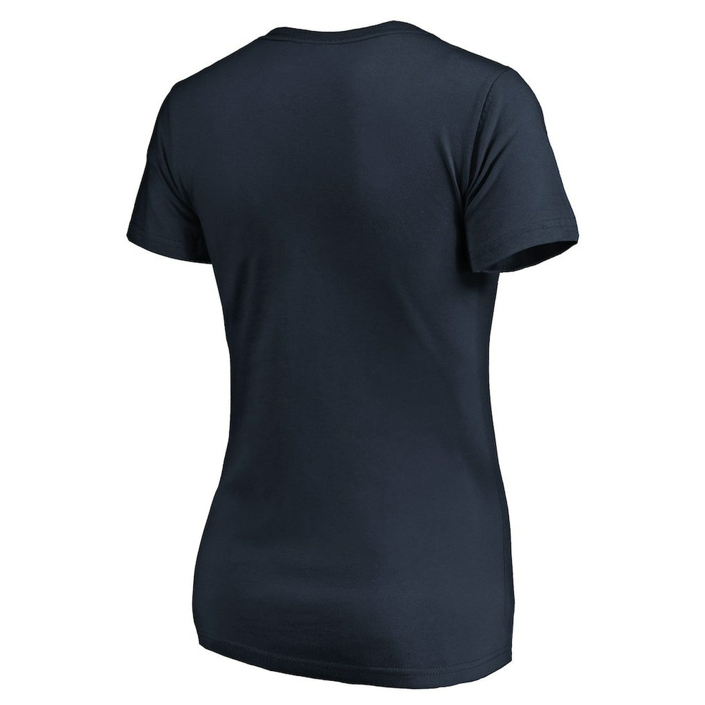 Chicago Bears Women's Script V-Neck T-Shirt - Navy - NFL