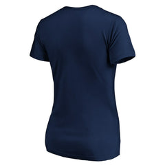 Dallas Cowboys Women's Script V-Neck T-Shirt - Navy - NFL