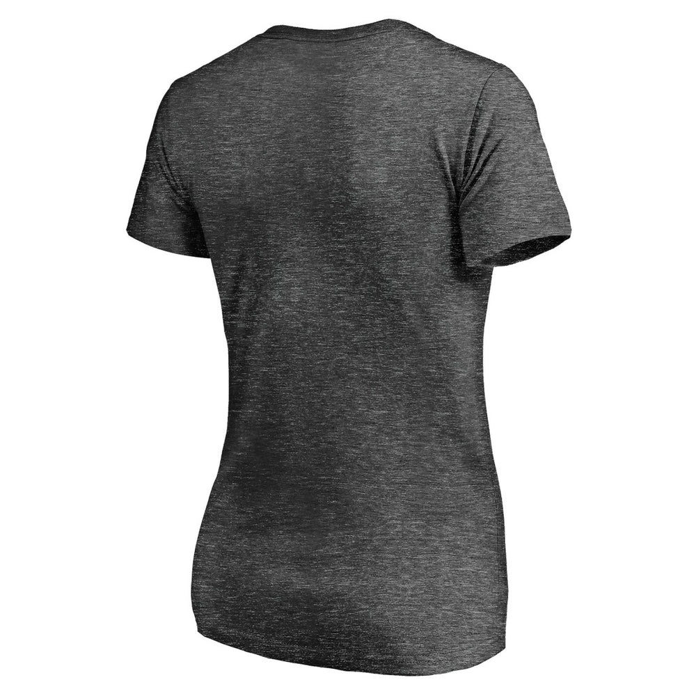 Tampa Bay Buccaneers Women's Hometown Collection Flag V-Neck T-Shirt - Charcoal - NFL