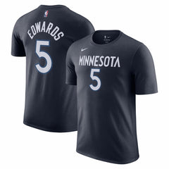 Nike Anthony Edwards Minnesota Timberwolves Icon 2022/23 Name & Number T-Shirt Navy