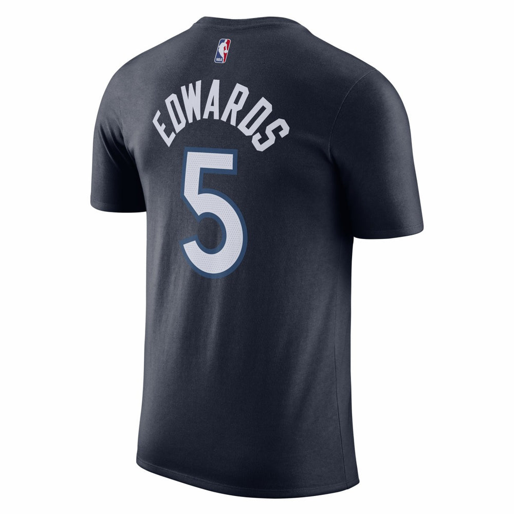 Nike Anthony Edwards Minnesota Timberwolves Icon 2022/23 Name & Number T-Shirt Navy