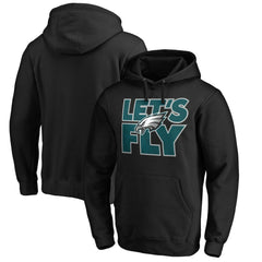 Philadelphia Eagles Hometown Collection Let's Fly Pullover Hoodie - Black - NFL