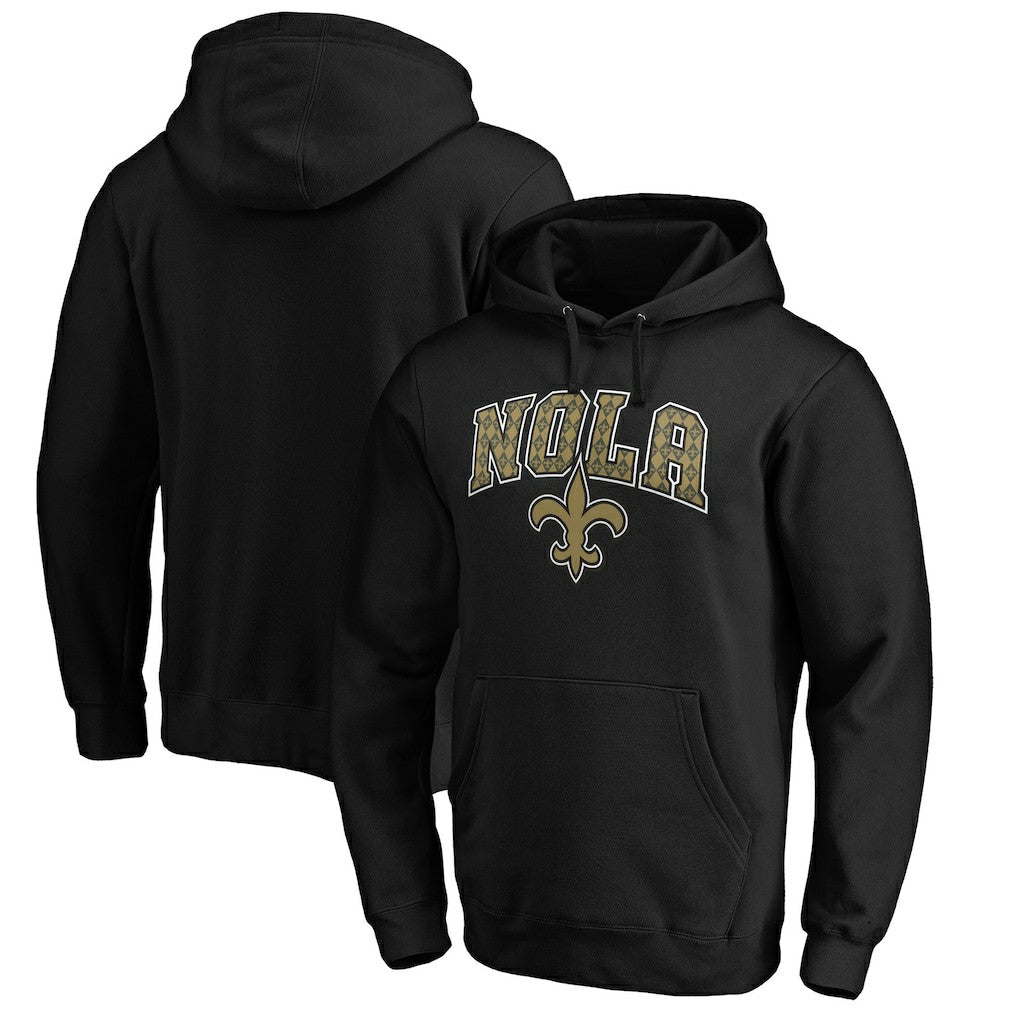 New Orleans Saints Hometown Collection NOLA Pullover Hoodie - Black - NFL