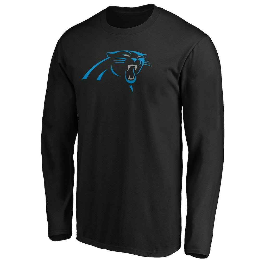 Carolina Panthers Primary Logo Long Sleeve T-Shirt - Black - NFL