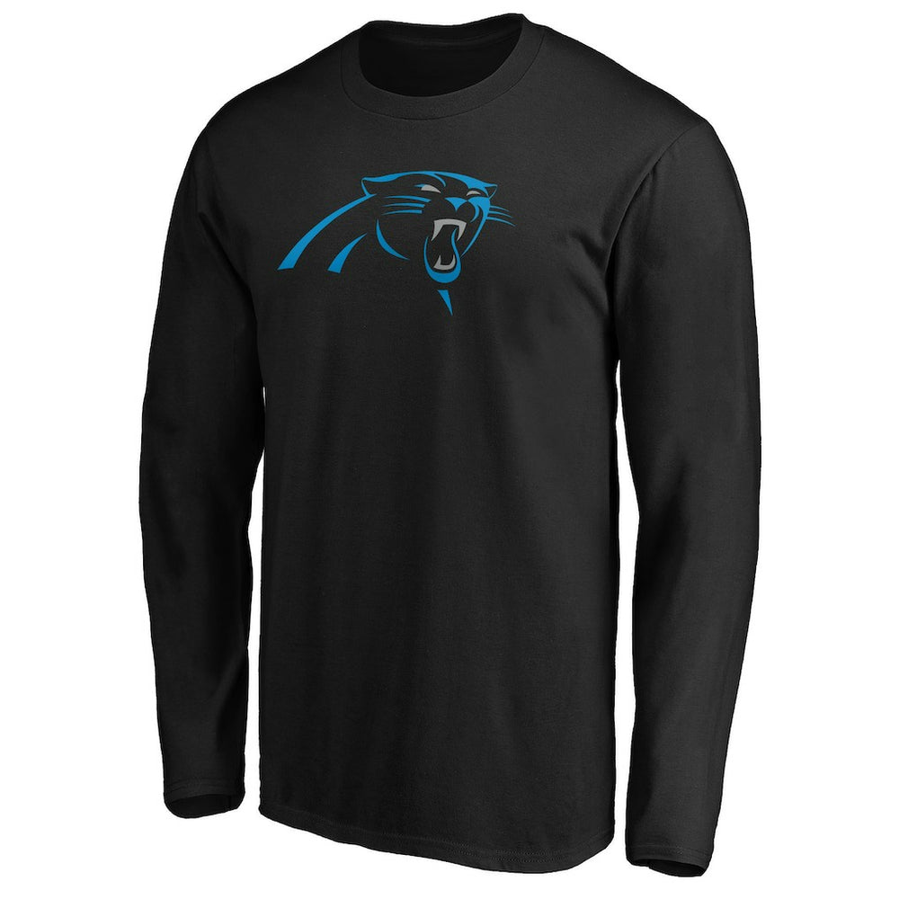 Carolina Panthers Primary Logo Long Sleeve T-Shirt - Black - NFL