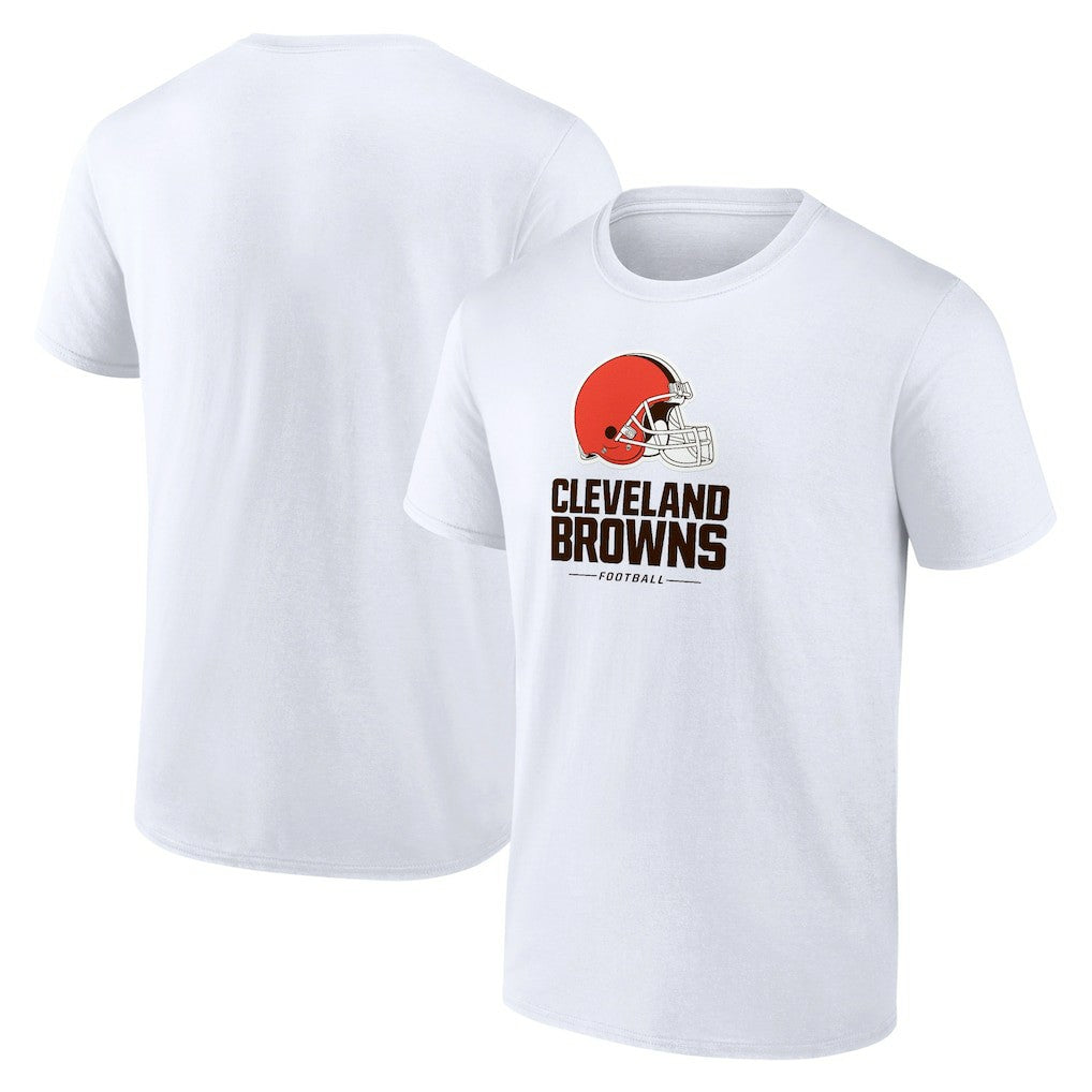 Cleveland Browns Team Lockup T-Shirt - White - NFL