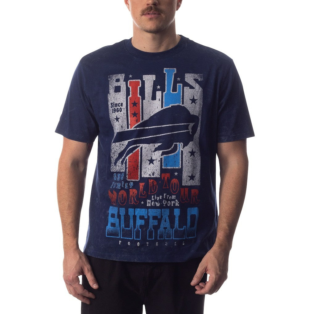Buffalo Bills The Wild Collective Unisex Tour Band T-Shirt - Navy - NFL
