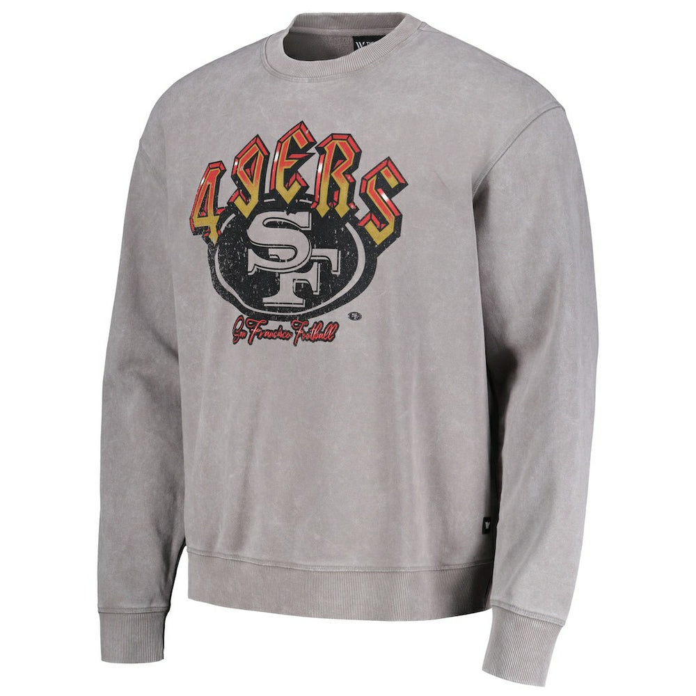 San Francisco 49ers The Wild Collective Unisex Distressed Pullover Sweatshirt - Gray - NFL