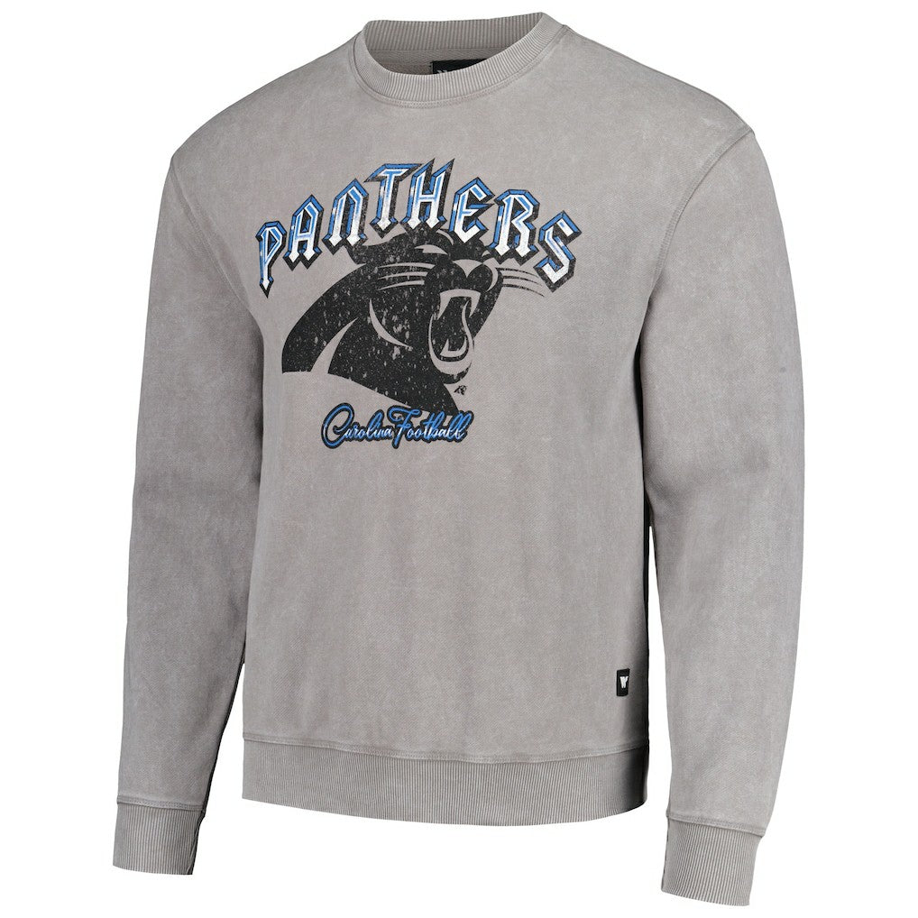 Carolina Panthers The Wild Collective Unisex Distressed Pullover Sweatshirt - Gray - NFL
