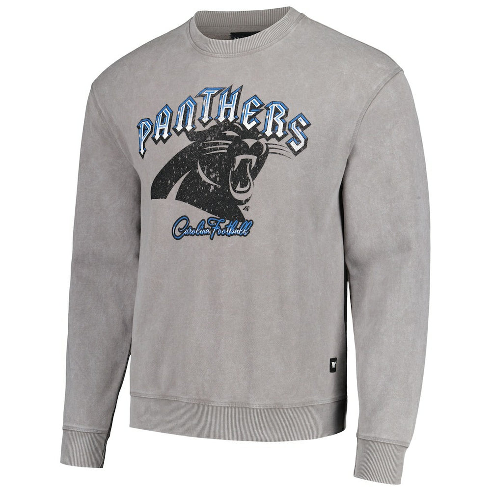 Carolina Panthers The Wild Collective Unisex Distressed Pullover Sweatshirt - Gray - NFL