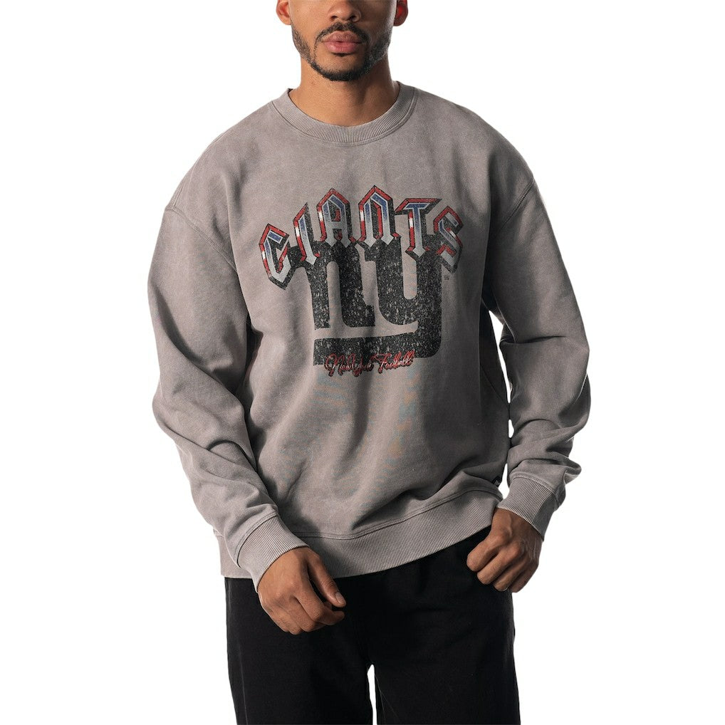 New York Giants The Wild Collective Unisex Distressed Pullover Sweatshirt - Gray - NFL