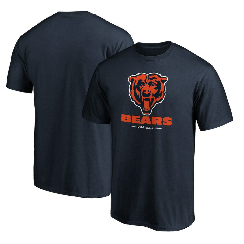 Chicago Bears Team Lockup T-Shirt - Navy - NFL