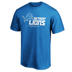Detroit Lions Team Lockup T-Shirt - Blue - NFL